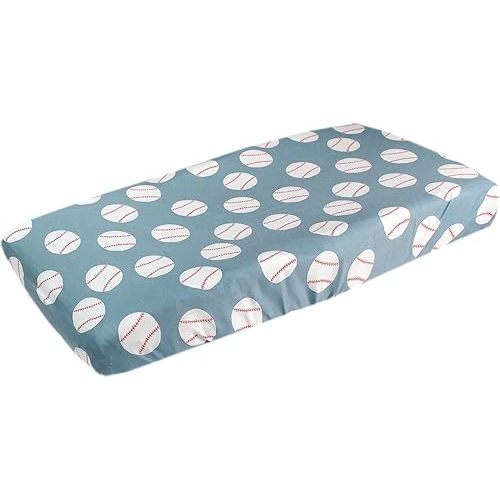 Copper Pearl Premium Knit Changing Pad Cover Soft, Stylish, and Universal Fit for All Standard Diaper Changing Pads, Trendy Design Changing Pad Covers, Slugger