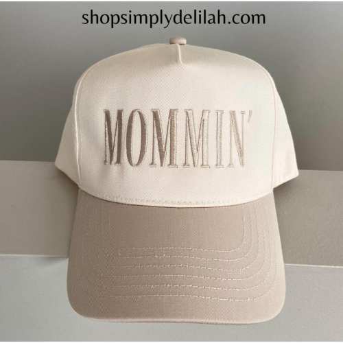 Mommin Embroidered Baseball Cap -mommin trucker hat,  minimalist fashion mom Hat - cute casual hat, trendy Mama Gift - cute Motherhood Hat