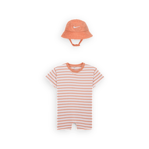 Nike Baby (12-24M) Short Sleeve Romper with Bucket Hat