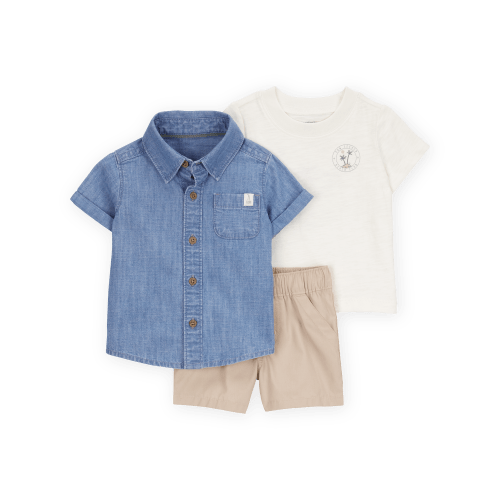 Baby Boy 3-Piece Tropical Short Set | Carter's