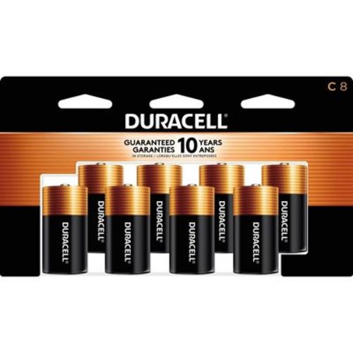 Duracell Coppertop C Batteries - 8pk Alkaline Battery: Household Single-Use 1.5V, 1.31lbs