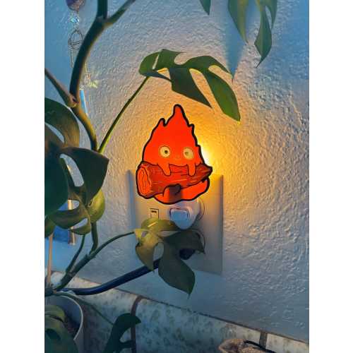 Calcifer Inspired Night Light! Studio Studio Ghibli - Anime Decoration - Hayao Miyazaki