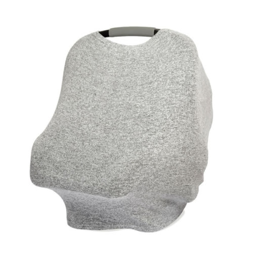 aden + anais snuggle knit newborn heather gray multi-use cover