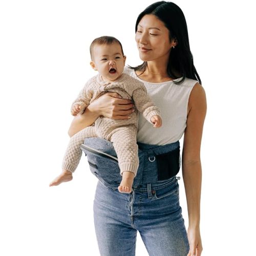 Tushbaby The Original Premium Quality Hip Seat Carrier – Safety-Certified Baby & Toddler Carrier with Secure Safety Buckles, Storage Pockets