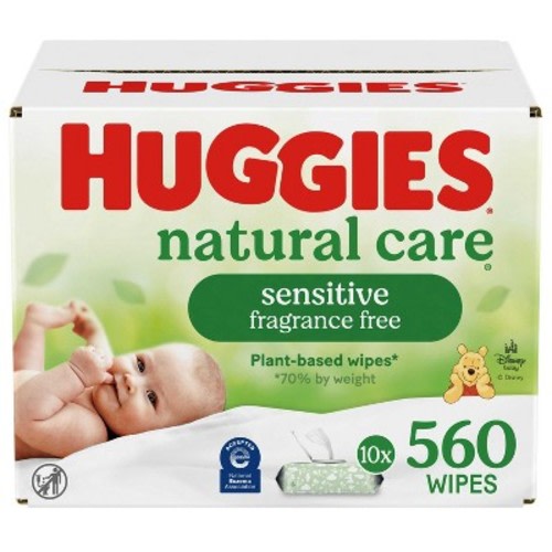 Huggies Natural Care Sensitive Unscented Baby Wipes - 560ct