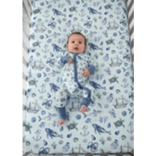 Sea Creatures Bamboo Crib Sheet