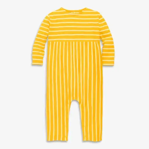 Clearance baby long sleeve explorer romper in stripe | Primary.com