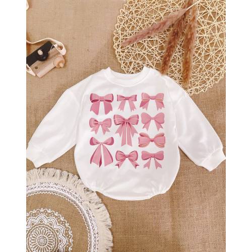 Pink Ribbon Coquette Bow Romper, Cute Coquette Bow Pink Bodysuit, Retro Coquette Bow, Cute Pink Ribbon, Gift Coquette clothing