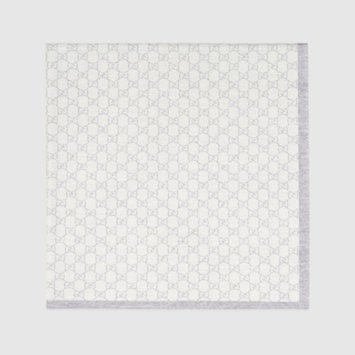 GG pattern wool baby blanket