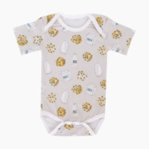 Copper Pearl Printed Short Sleeve Bodysuit - Chip, 0-3m