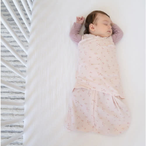 Pink Floral Cotton Swaddle Newborn | HALO