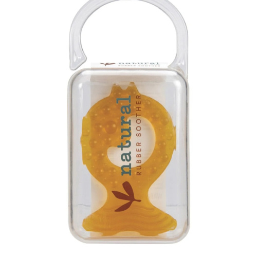 NATURAL RUBBER SOOTHERS - TEETHER FISH