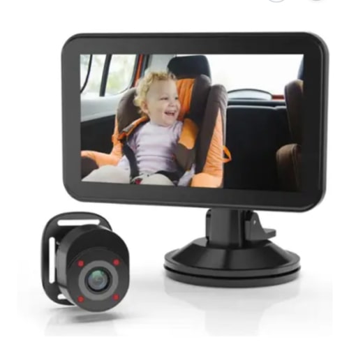 Rexing - BC500 In-Car Baby Monitor – HD 1080p & Infrared Night Vision - Black