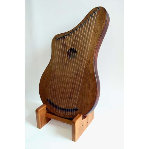 Belly Harp® 16 strings, pregnancy lyre, for pregnant moms to play soothing music to their babies in the womb. Fits on the pregnant belly.