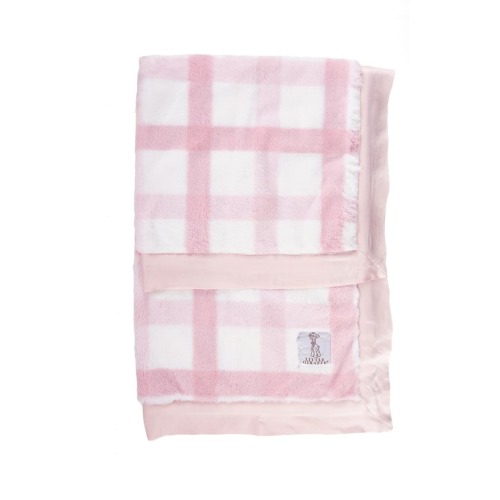 Luxe Plaid Faux Fur Baby Blanket