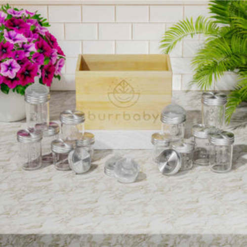 Burrbaby - Zero-Plastic Glass Breast Milk Storage and Bottles