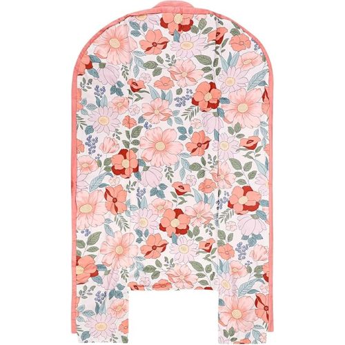 Baby Lounger Cover Girls, Cotton Newborn Nest Cover, Infant Lounger Replaceable Cover, Soft & Breathable, Reversible & Adjustable, Floral (Cover Only)