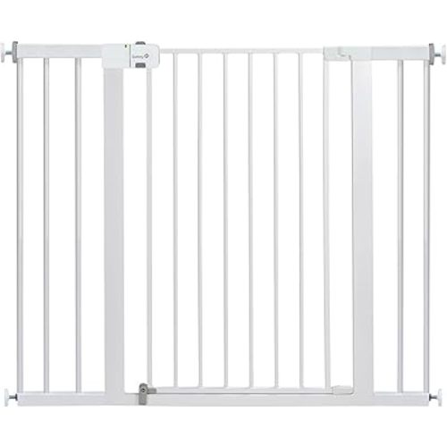Safety 1st Extra Wide Baby Gate with Door: Premium Child Safety, Extra Tall Gate for Doorways, Dog Gates, Easy Installation, 36" Tall & Wide, Fits 29"-47"