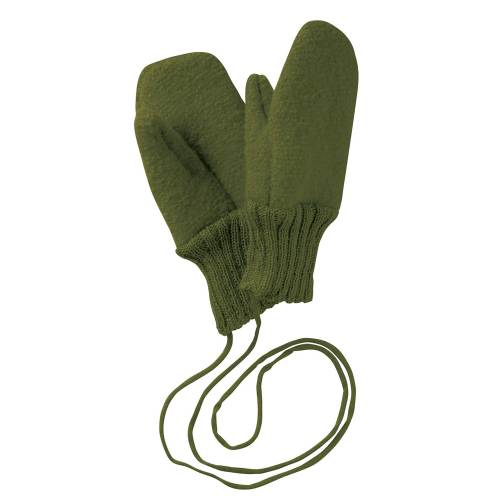 Boiled Wool Gloves | olive boiled wool | size 1 | 3821581001