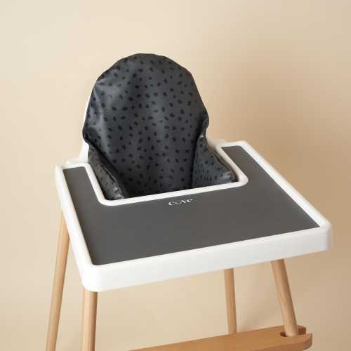 Full IKEA Highchair Set - Graphite Dalmatian Bundle