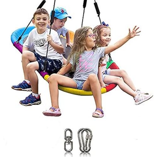 LÆGENDARY Saucer Swing for Kids and Adults - 60 Inch Round Tree Swing for Outdoor Swing