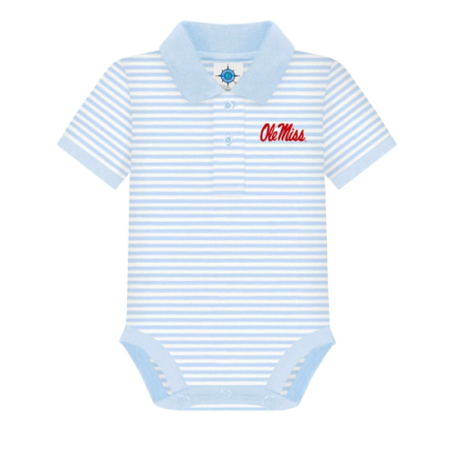 Ole Miss Rebels Striped Polo Bodysuit | College Baby