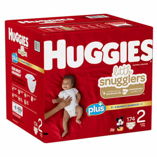 Huggies Plus Diapers Size 2 | Costco