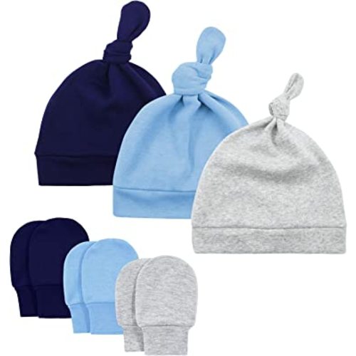 American Trends Baby Hat Mittens Newborn Hats for Boys Baby Hats 0-6 Months Winter Beanie Caps