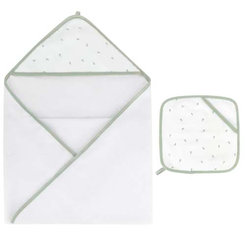 Sage Pears Hooded Towel & Washcloth – Ely's & Co.
