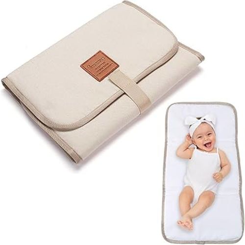 Baby Change Mat, Baby Changing Mat Waterproof, Baby Change Pad for Foldable Travel, Portable Change Mat for Washable, Wipeable, Nappy Change Mat for Home Travel Outside