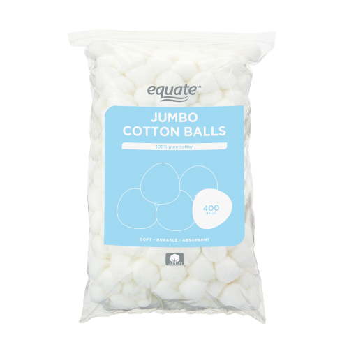 Equate Jumbo Cotton Balls, 400 Count