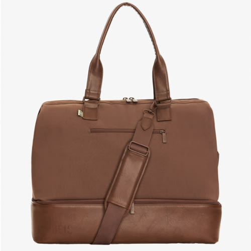 BÉIS 'The Weekender' in Maple - Brown Weekend Bag & Overnight Travel Bag