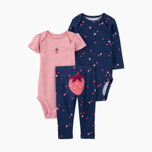 Carter's 3-Piece Bodysuit Pant Set - Navy, 6 M