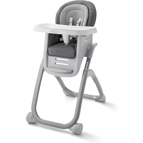 Graco DuoDiner DLX 6-in-1 Convertible High Chair, Infant to Toddler Booster & Youth Stool, Adjustable Height & Recline, Easy Clean Tray Insert, Arlo