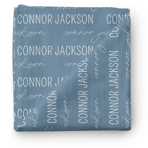 Personalized Baby Name Swaddle Blanket