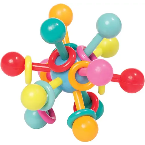 Manhattan Toy Atom Rattle & Teether Grasping Activity Baby Toy