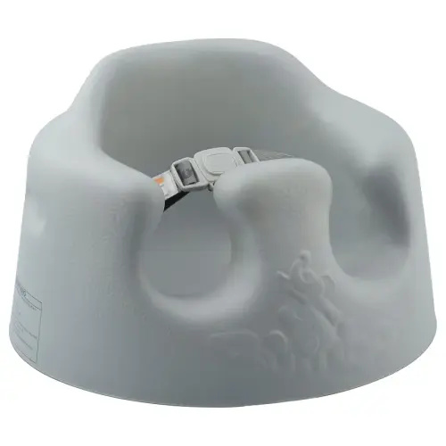 Bumbo Baby Infant Soft Foam Comfortable Support Wide Floor Seat with 3 Point Adjustable Harness for Ages 3 to 12 Months, Cool Grey