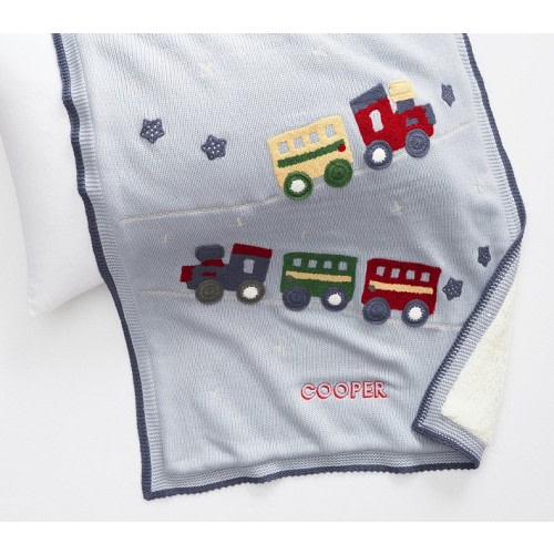 Heirloom Trains Baby Blanket