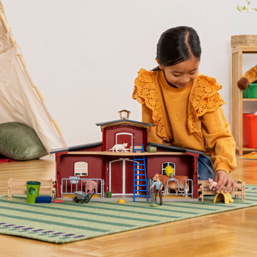Large Barn with Animals and Accessories 42606 FARM WORLD | schleich
