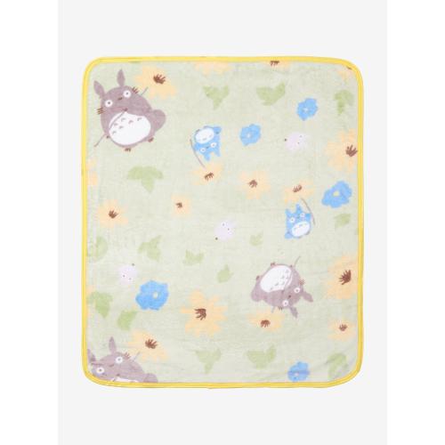 Studio Ghibli My Neighbor Totoro Floral Totoros Allover Print Baby Blanket - BoxLunch Exclusive