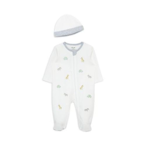 Boys' Safari Animals Footie With Hat - Baby