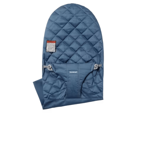 BabyBjörn Extra Fabric Seat for Bouncer Bliss: Midnight Blue - Woven, Classic quilt