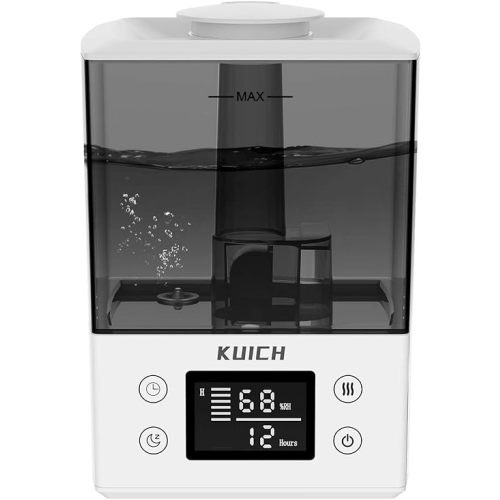 2.4L Air Humidifiers for Bedroom Baby - 26dB Quiet Cool Mist Air Humidifier for Nursery & Plants, Top Fill Air Humidifier Lasts Up to 30 Hours, Auto Shut-Off, Easy to Fill and Clean