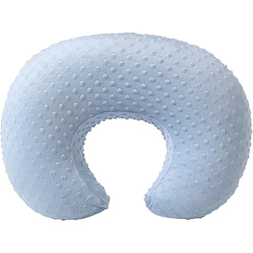 Nursing Pillow Cover, Breastfeeding Pillow Slipcover Snugly Fits for Nursing Pillow for Baby Boys and Girls, Premium Quality Microfiber, Ultra Soft Comfortable (Blue)
