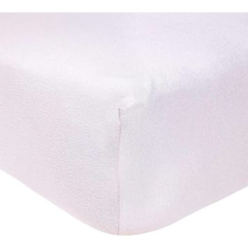 Burt's Bees Baby Solid Fitted Crib Sheet Organic Cotton BEESNUG - Soft Lavender, Fits Unisex Standard Bed and Toddler Mattress, Infant Essentials, 52 x 28 Inch 1-Pack