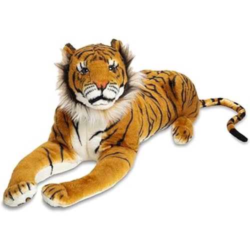 Melissa & Doug Giant Tiger - Lifelike Stuffed Animal (over 5 feet long)