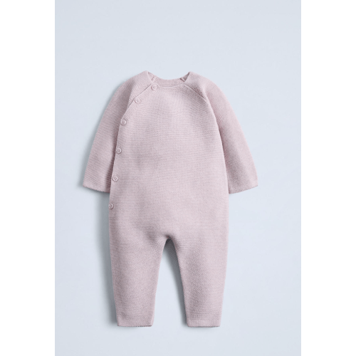 GARTER STITCH JUMPSUIT - Light pink | ZARA United States