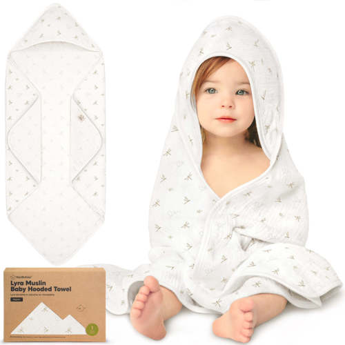 Lyra Muslin Hooded Towel (Meadow) Meadow