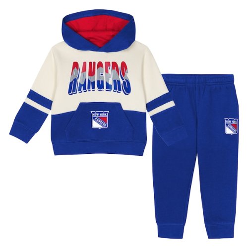 Toddler New York Rangers Outerstuff Blue Chants and Cheers Fleece Hoodie and Pants Set