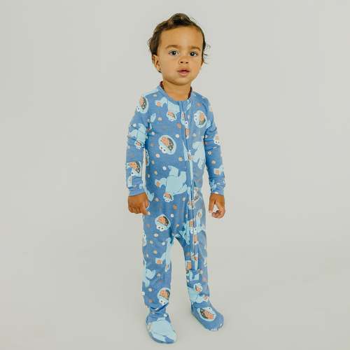 Zip-Up Footie Pajama - Cookie Monster